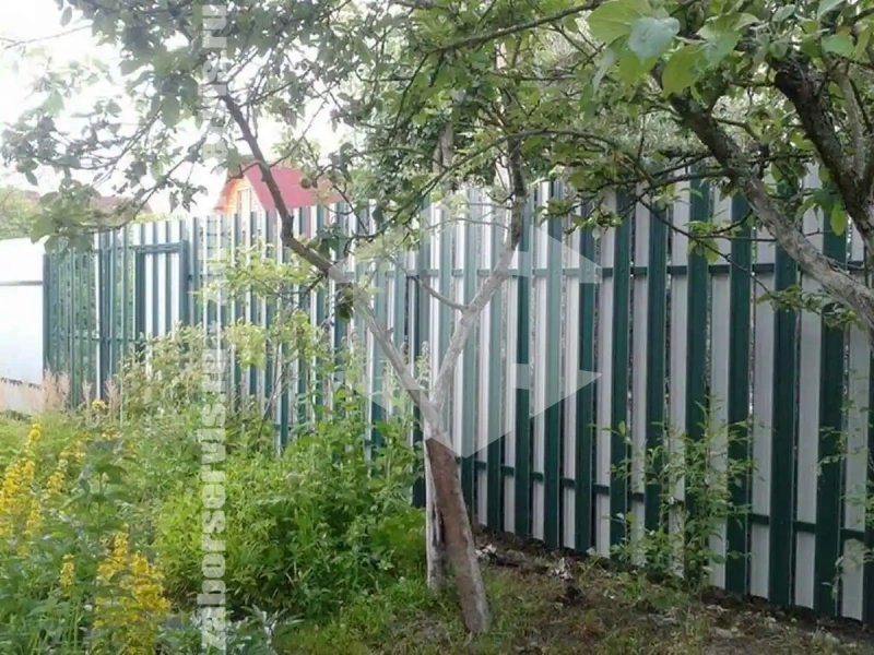 Забор из евроштакетника 91 метр