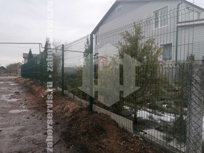 3D заборы для частного дома 150 метров 6мм