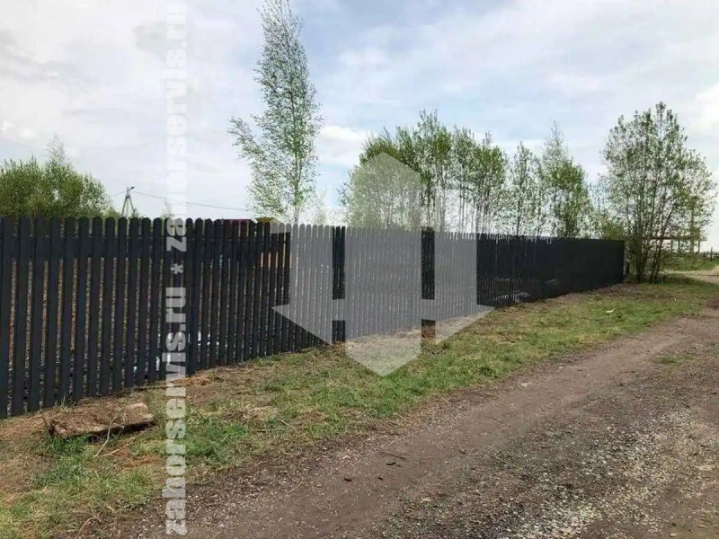 Забор из евроштакетника 84 метра