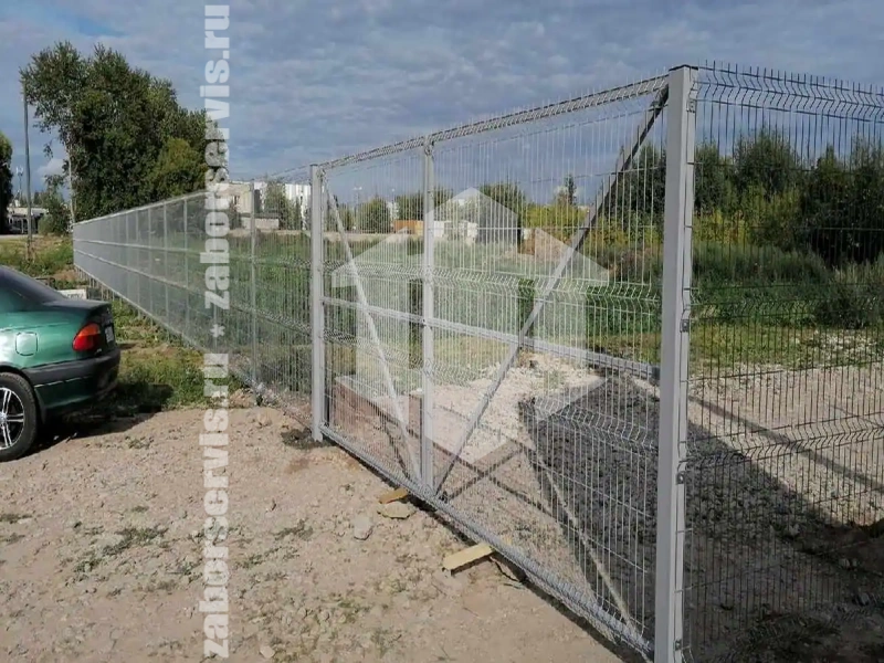 3Д оцинкованный забор 100 метров