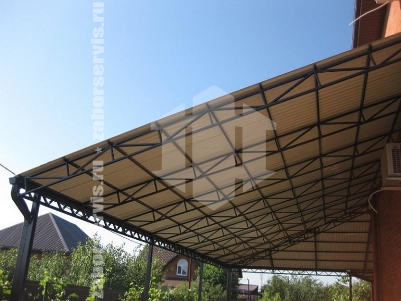 Прямой навес пример 7