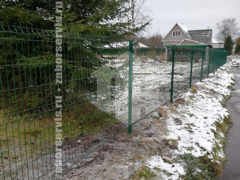 3D забор 98 метров 4мм пример 3 4мм