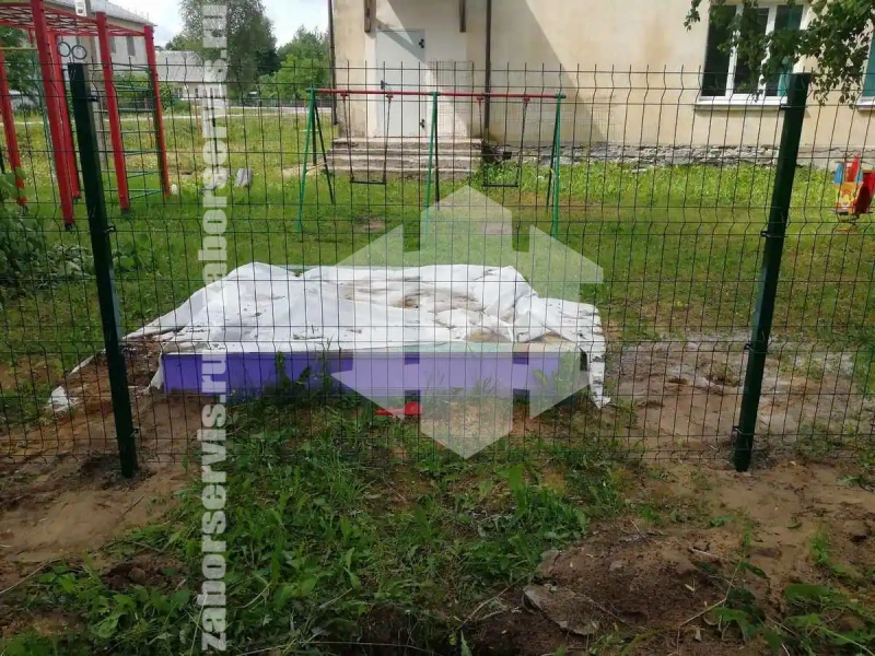 3D заборы для детского сада 35 метров высота 1,8м