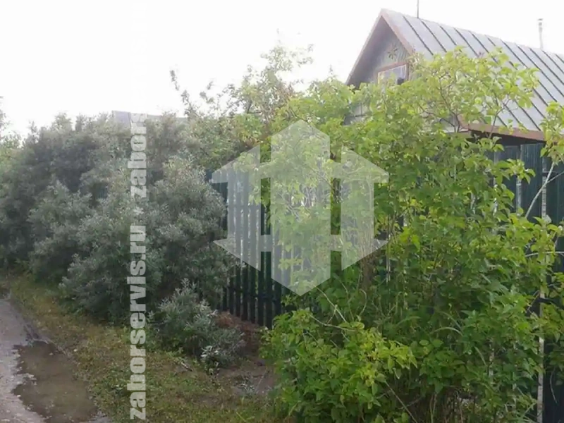 Забор из евроштакетника 91 метр