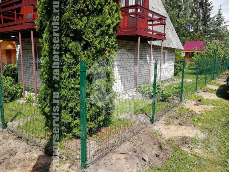 3D забор 126 метров зеленый пример 3 4мм