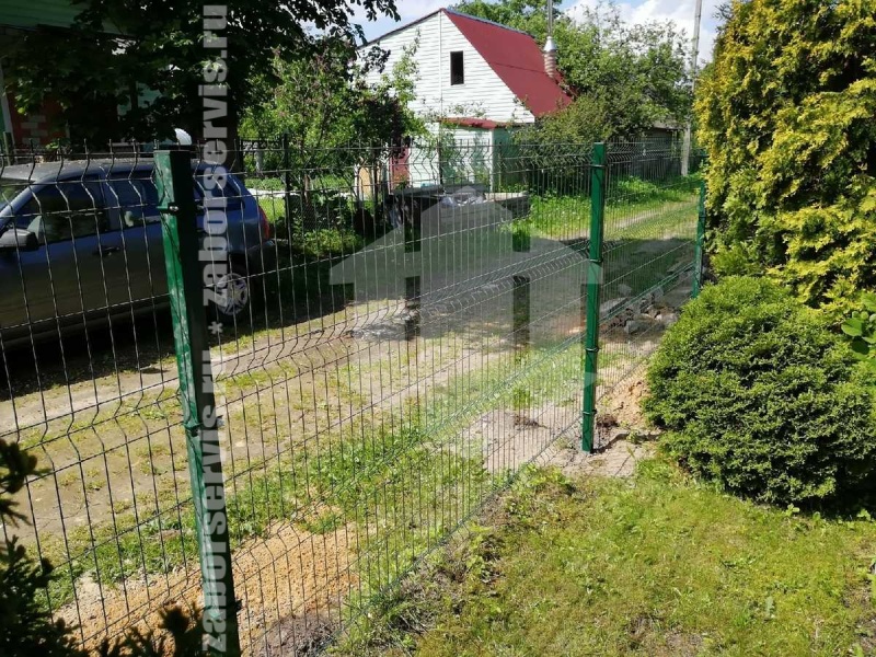 3D забор 126 метров зеленый пример 3 4мм