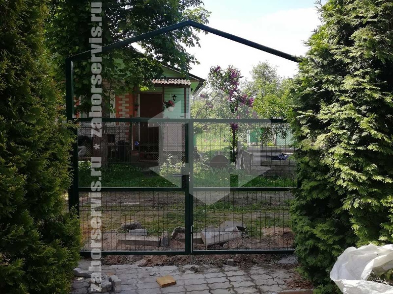 3D забор 126 метров зеленый пример 3 4мм