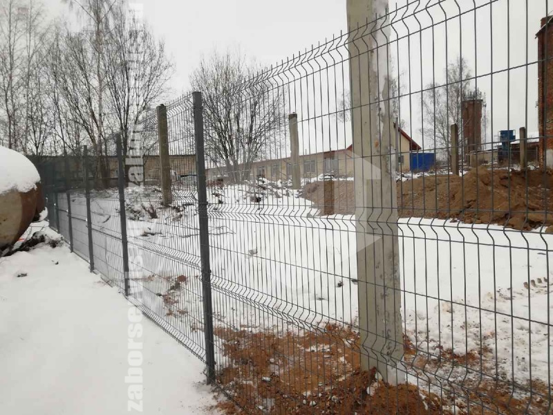 3D забор 126 метров серый 4мм