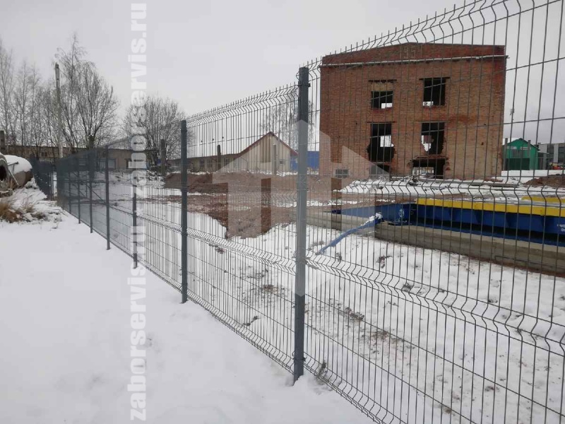 3D забор 126 метров серый 4мм