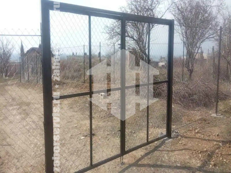 Забор из сетки рабицы с арматурой 72 метра
